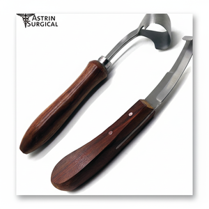 Instrumentos quirúrgicos de pezuña de caballo veterinario Premium de 2 piezas de doble filo y 8 \ "para cuchillo suizo características reutilizables - Product Image 1
