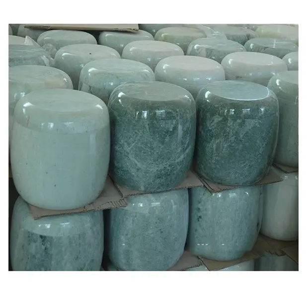 Высококачественная серо-зеленая мраморная урна для кремации