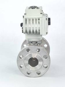 วาล์วบอลแบบใช้แรงดันน้ำ 2 ทาง พร้อมฟังก์ชั่นตัดการไหล DC24V DN50 SS304 SS316 แบบมีหน้าแปลน สำหรับอุณหภูมิสูง น้ำขนาดกลาง - Product Image 3