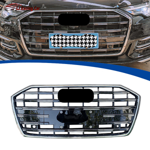 Phong cách thể thao Phụ Kiện Xe ABS đua lưới nướng xe phía trước Bumper nướng tản nhiệt lưới tản nhiệt cho Audi <span class=keywords><strong>A6</strong></span> C8 PA 2022 - Product Image 1