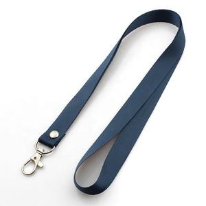 Lanière simple faite sur commande de sangle noire épaisse de polyester sans le logo - Product Image 4