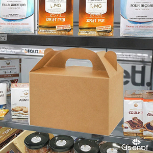 กล่องกระดาษคราฟท์แบบใช้แล้วทิ้งสำหรับใส่ไก่ทอด พร้อมฝาปิดแม่เหล็ก รีไซเคิลได้ - Product Image 3