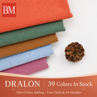 Tissu Dralon en tricot côtelé teint sur mesure, double brossé, épais, thermique, chaud et doux, pour sous-vêtements, leggings et couche de base