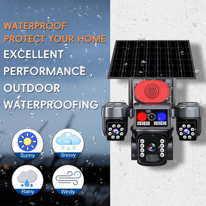 Cámara de Seguridad Wistino de 12MP con Triple Lente y Triple Pantalla, Alarma de Alto Decibelio, Tarjeta SIM 4G, Energía Solar, para Exteriores, V380pro - Product Image 5
