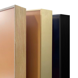 Lampada LED Dimmerabile con Rotazione a 360°, Cornici in Alluminio di Grandi Dimensioni, Lightbox con Cornice in Legno - Product Image 5