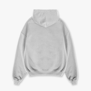 <span class=keywords><strong>Felpa</strong></span> con cappuccio grigio chiaro con cappuccio e <span class=keywords><strong>Zip</strong></span> con <span class=keywords><strong>tasche</strong></span> argentate e polsini a costine per uomo felpe Casual Comfort - Product Image 2