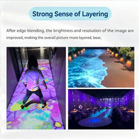 Système de projection interactive au sol AR, jeu de projection interactive multi-touch pour centre commercial, aire de jeux pour enfants