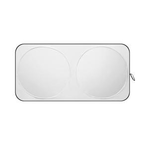 Parasol para Coche, Parasol Delantero Plateado con Doble Anillo Retráctil, Protección de Aislamiento Térmico, Ajuste Universal - Product Image 4