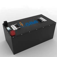 Batterie au lithium LiFePO4 Aimi 36V/48V/72V 100Ah pour moteur de bateau et chariot de golf, durée de vie de 6000 cycles, protection BMS intégrée