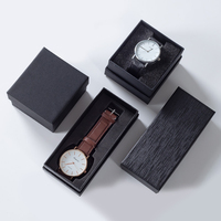 Kunden spezifisches Logo Luxus papier Medaille Abzeichen Uhren armband Verpackungs box Schlüssel ring Gürtel Brieftasche Schlüssel bund Set Geschenk box für Männer