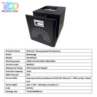 Machine à flamme colorée mobile 320W pour extérieur, effet spécial, étanche, DMX512, hauteur 10m, pour mariage, festival, fête, scène
