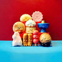 Vente en gros 100% Original Meichai PVC Vinyl Blind Bag Meichai Beans Chinese Food Series Vinyl Anime Figure Blind Box Mini Figures