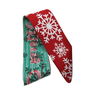 สายรัดยางยืดลายคริสต์มาส ลายกวางเรนเดียร์ ซานตาคลอส มนุษย์หิมะ ทำจากโพลีเอสเตอร์ สำหรับตกแต่งเสื้อผ้า ชุดชั้นใน และขอบเอว - Product Image 2