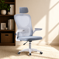 Chaise de bureau ergonomique en maille, pivotante, réglable en hauteur, avec appui-tête, de haute qualité, pour le lieu de travail – Vente en gros