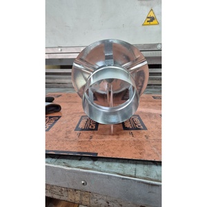 Tapa de chimenea de acero galvanizado tipo inserto, cubierta fija para chimeneas de techo - Product Image 3