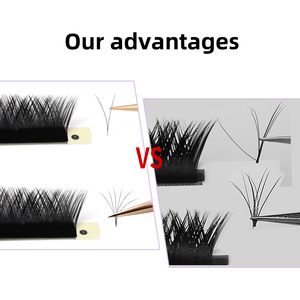 Extensions de <span class=keywords><strong>cils</strong></span> pré-éventailées CNK Auto Fan Volume Lash, noir mat PBT, DIY, <span class=keywords><strong>cils</strong></span> individuels C CC, pour salon de beauté - Product Image 6