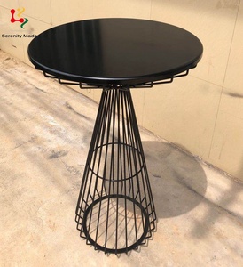 Chất Lượng Cao Stylish Bàn Cà Phê Sự Kiện Nội Thất Sự Kiện Thuê Tiệc Cưới Vòng Kim Loại <span class=keywords><strong>Bar</strong></span> Bảng - Product Image 5