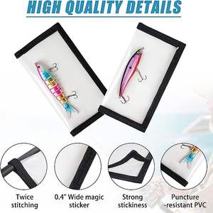 Envolturas para señuelos de pesca, 5 paquetes, cubiertas duraderas de PVC transparente para señuelos, mantiene la pesca segura, ve fácilmente los señuelos, cubiertas para anzuelos de pesca, almacenamiento de cebo K - Product Image 4