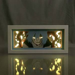 กล่องไฟอนิเมะ <span class=keywords><strong>My</strong></span> <span class=keywords><strong>Hero</strong></span> <span class=keywords><strong>Academia</strong></span> Shigaraki Tomura โคมไฟกลางคืน LED ไฟกลางคืนโคมไฟกระดาษตัดแสง - Product Image 1