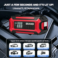 Démarreur de voiture 7 en 1, batterie externe portable d'urgence 15200 mAh avec lumière LED, équipé d'un aspirateur sans balais haute vitesse