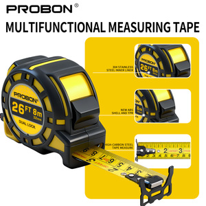 Probon Tape Measure 26Ft 8M 32Mm Dual Lock Steel Blade Automatic Return Metric - Product Image 3