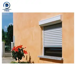 Operasi Manual Prima dengan pita Roller Shutter Windows suara isolasi kinerja tinggi aluminium Shutter