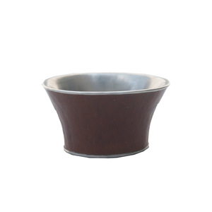 Taza de té de estaño puro con forma de calabaza antigua, hecha a mano, irregular, estilo retro chino, para té de la tarde. - Product Image 5