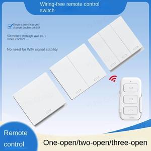 Interruptor de Pared Inteligente Inalámbrico Tipo 86 con Panel Táctil, Doble Canal, 10A, Sin Cableado, para Lámparas Eléctricas Domésticas, Duradero - Product Image 6