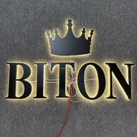 Lettres en acrylique 3D personnalisées avec logo, enseignes publicitaires LED avec lettres LED métalliques pour les entreprises, tels que les magasins et les entreprises