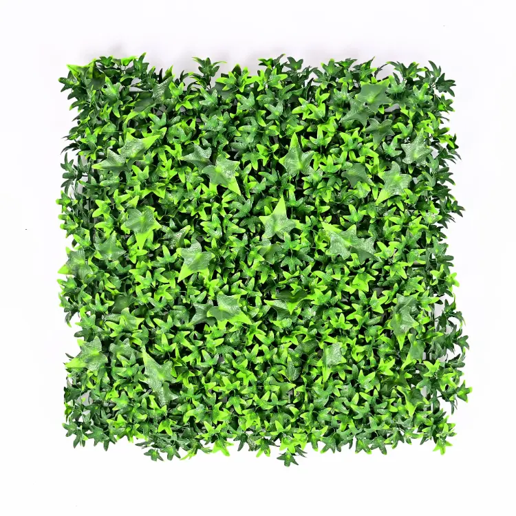 Parede de grama artificial para decoração de casa com proteção UV, plantas verdes artificiais de toque real por atacado