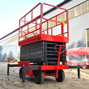 Piattaforma di Lavoro Aerea Idraulica Semovente Portatile con Ruote Elettriche a Prezzo di Fabbrica - Product Image 4