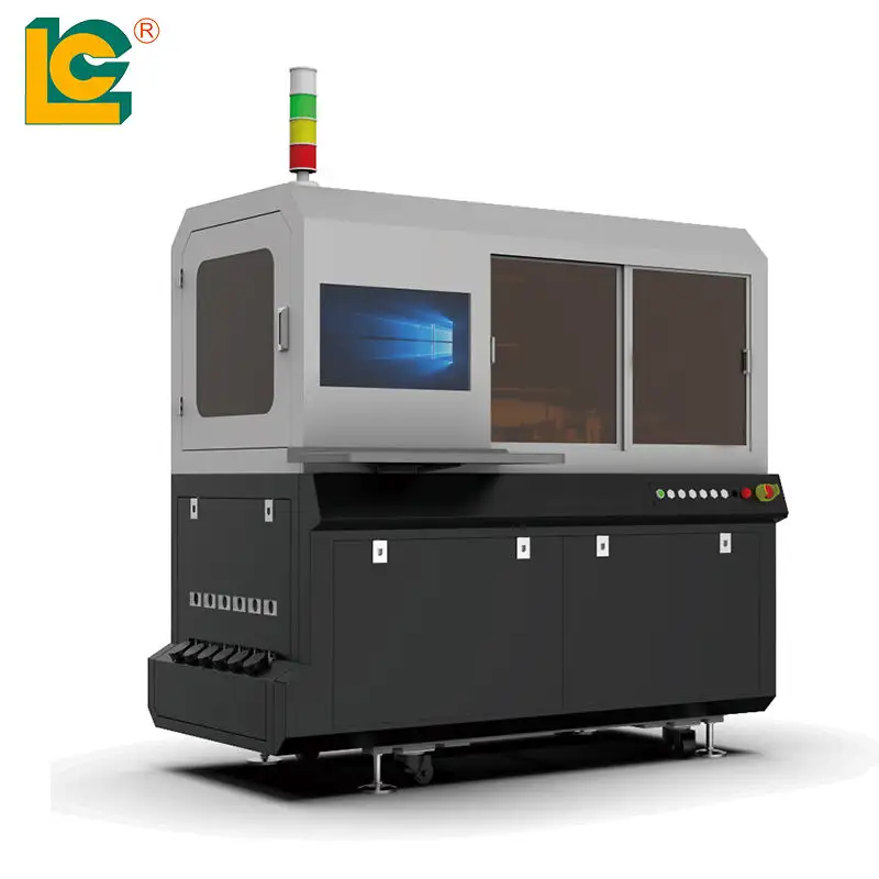 Impressora UV automática de garrafas de vidro multicoloridas Máquina de Impressão UV de garrafas redondas 360 para impressão de frascos a vácuo