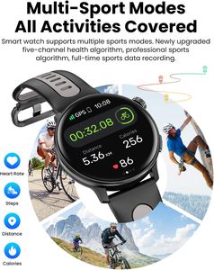 Reloj Inteligente Deportivo de Alta Calidad con Pantalla AMOLED HD Redonda, GPS, Brújula, Resistencia al Agua IP68, para Actividades al Aire Libre - Product Image 5
