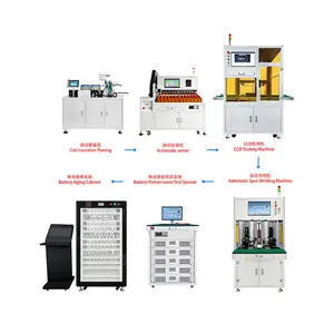 Automatic Cylindrical Cell Lithium Battery Production Making Equipment Battery Pack Assembly Line