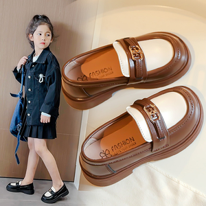 Zapatos Casuales Planos para Niños, Estilo Coreano, Mocasines de Cuero PU Suaves y Cómodos, Diseño sin Cordones, Plataforma Moderna para Niños y Niñas - Product Image 3