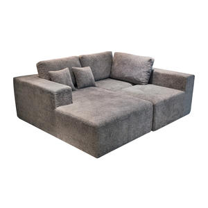 Tissu minimaliste moderne en mousse pour salon ensemble de canapé-lit modulaire convertible pliable compressé sous vide - Product Image 5