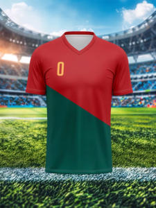 Divisa da Calcio per Bambini del Portogallo all'Ingrosso, Kit con Pantaloncini per Ragazzi e Ragazze, Uniforme Personalizzata per Allenamento, Traspirante e ad Asciugatura Rapida - Product Image 3