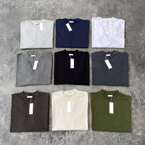 เสื้อยืดเปล่าขายส่งจำนวนมาก 280 แกรม สำหรับผู้ชายและผู้หญิง เสื้อยืดคอตตอนเนื้อหนา คอกลม เสื้อยืดคอตตอนเรียบๆ คุณภาพสูง - Product Image 1