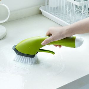 Durable Soap Dispensing Plastic Scrub Sink Easy <b>Cleaning</b> Dish <b>Brush</b> - Product Image 1