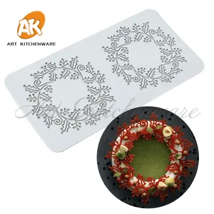 AK stampi per fondente in Silicone strumenti per decorare torte stampo per bordi per dolci pasticceria strumenti per cottura torta tappetini in Silicone LFM-113