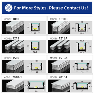 B041 cho trần tuyến tính đèn nhôm hồ sơ kênh đùn tản nhiệt PC khuếch tán cove lõm LED Nhôm hồ sơ - Product Image 6