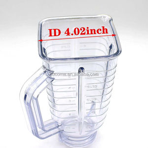 Juego <span class=keywords><strong>de</strong></span> tarro cuadrado <span class=keywords><strong>de</strong></span> plástico <span class=keywords><strong>de</strong></span> 1,25 l <span class=keywords><strong>de</strong></span> repuesto para <span class=keywords><strong>licuadora</strong></span> <span class=keywords><strong>OSTER</strong></span> 4655, jarra clásica, taza PS caliente en América del Sur - Product Image 2