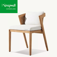 Chaise longue en teck pour balcon et patio, mobilier d'extérieur, chaises de salle à manger en bois pour restaurant, directement de la manufacture