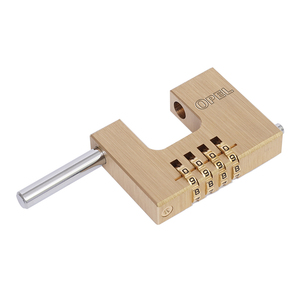 Lucchetto Rettangolare in Ottone Massiccio <span class=keywords><strong>con</strong></span> <span class=keywords><strong>Combinazione</strong></span> Resistente, 70mm 80mm, Impermeabile e Antifurto, Sblocco <span class=keywords><strong>con</strong></span> Password - Product Image 5