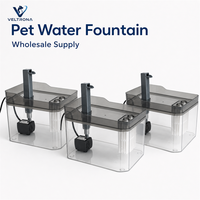 Fontaine à eau pour animaux de compagnie, distributeur automatique pour chat et chien, système de filtration à pompe silencieuse, sans acier inoxydable, vente en gros