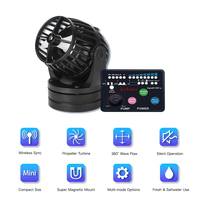 Pompe à Ondes Jebao Série SW Moderne en Plastique pour Aquarium 2/4/8/15, Synchronisation Sans Fil, Super Magnétique, Débit à 360° pour Récif Corallien et Aquarium de Salon
