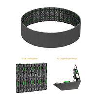 Pantalla LED de Alquiler para Interiores y Exteriores P3.91 P4.81, Video Wall LED para Escenarios, Conciertos, Exposiciones, Eventos, Panel de Pantalla LED Curvo