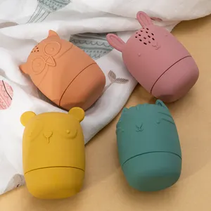 Nouveau Venir Vente Chaude Pulvérisation D'eau Éducatif Silicone Animal Bébé Jouets De Bain pour Enfants bébé Bain Jouet Ensemble