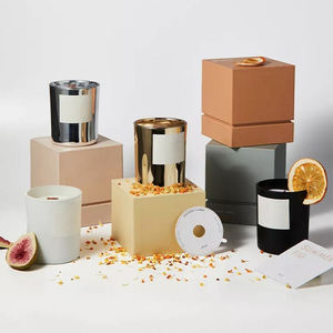 Lipack personalizado logotipo regalo papel vela cajas embalaje personalizado Caixa De Vela - Product Image 1