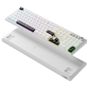 EWEADN V104 Teclado de membrana PBT de 104 teclas USB Escritura silenciosa Impresión de logotipo personalizado Nuevo teclado para juegos de ordenador portátil de oficina <span class=keywords><strong>Precio</strong></span> de fábrica - Product Image 2